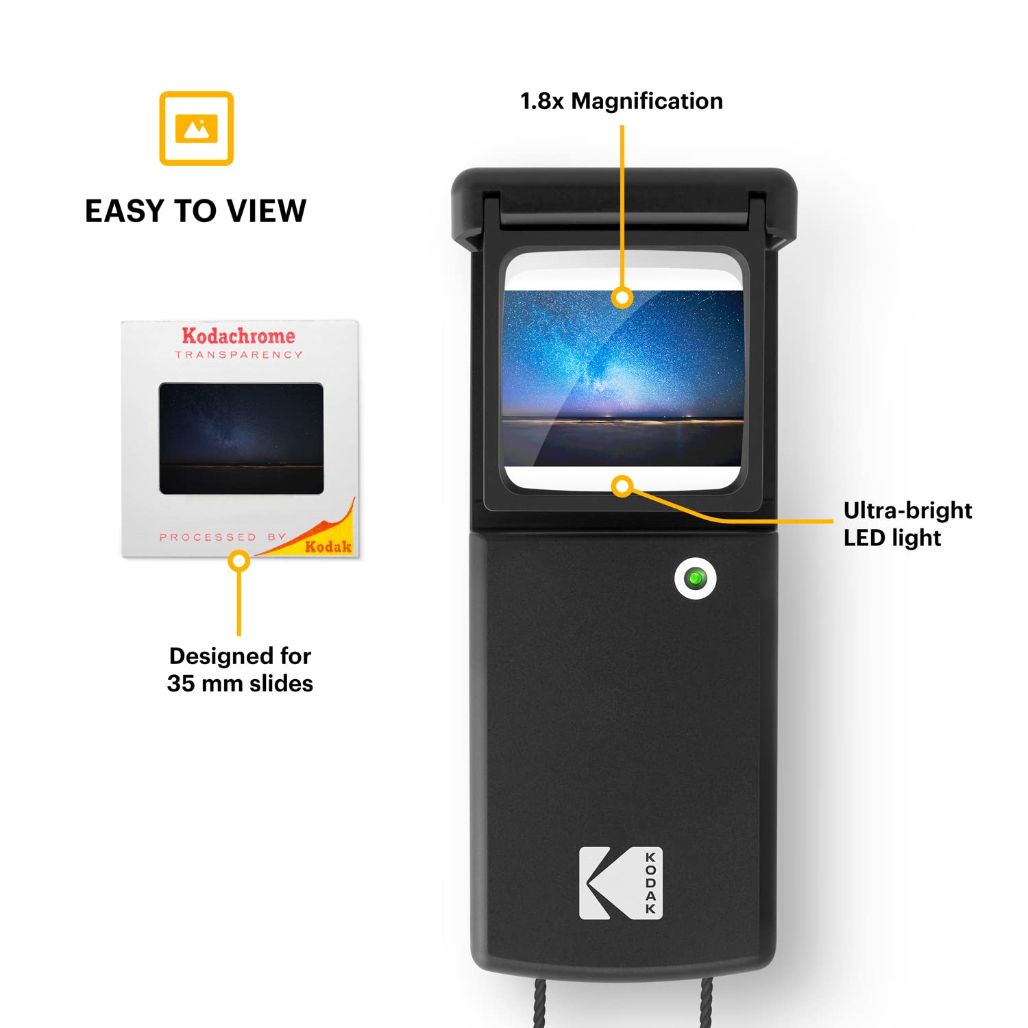 Amazon.com: KODAK Magnifying Lighted Slide Viewer, Compact